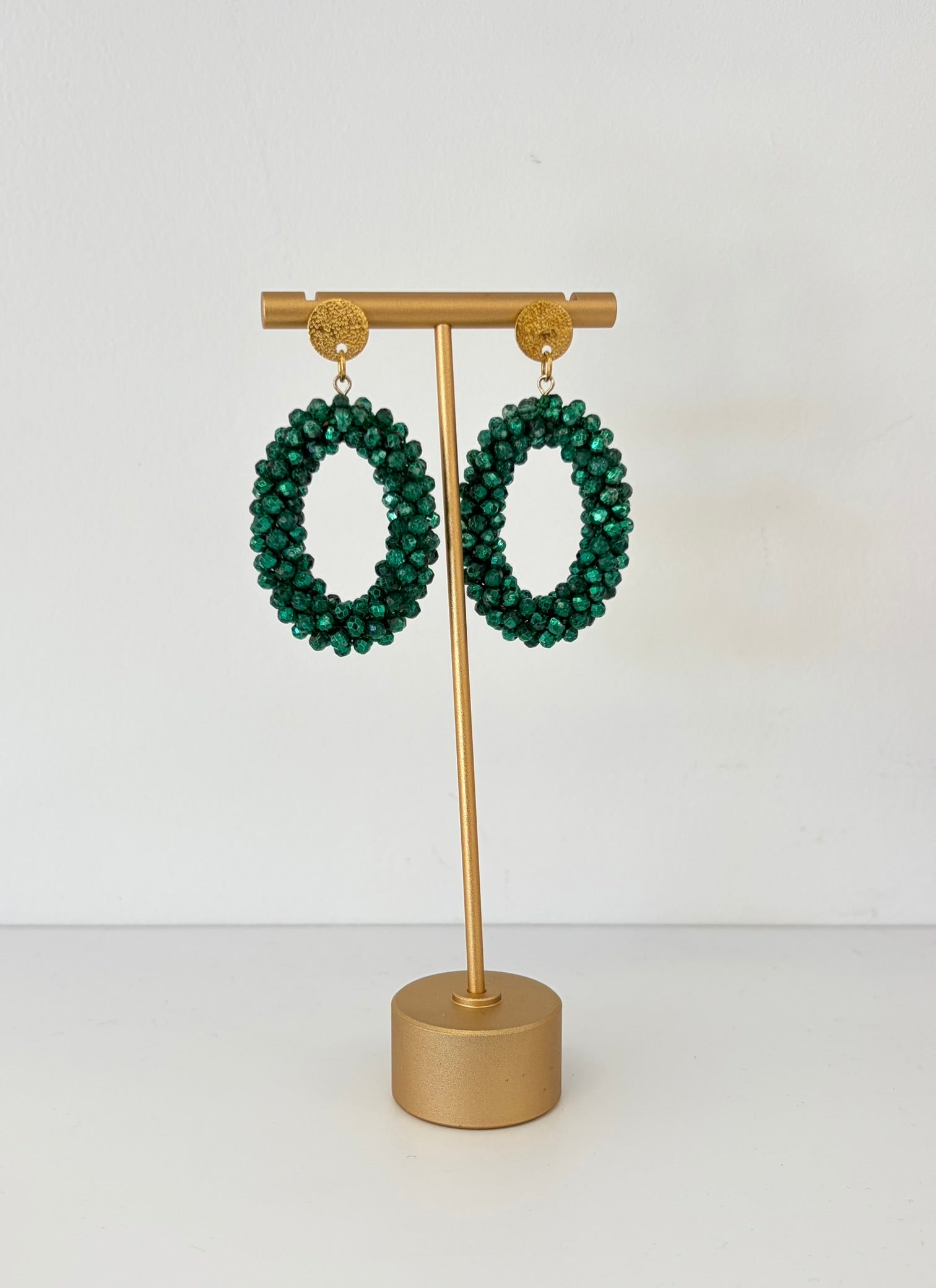Boucles d'oreilles ANNA vert