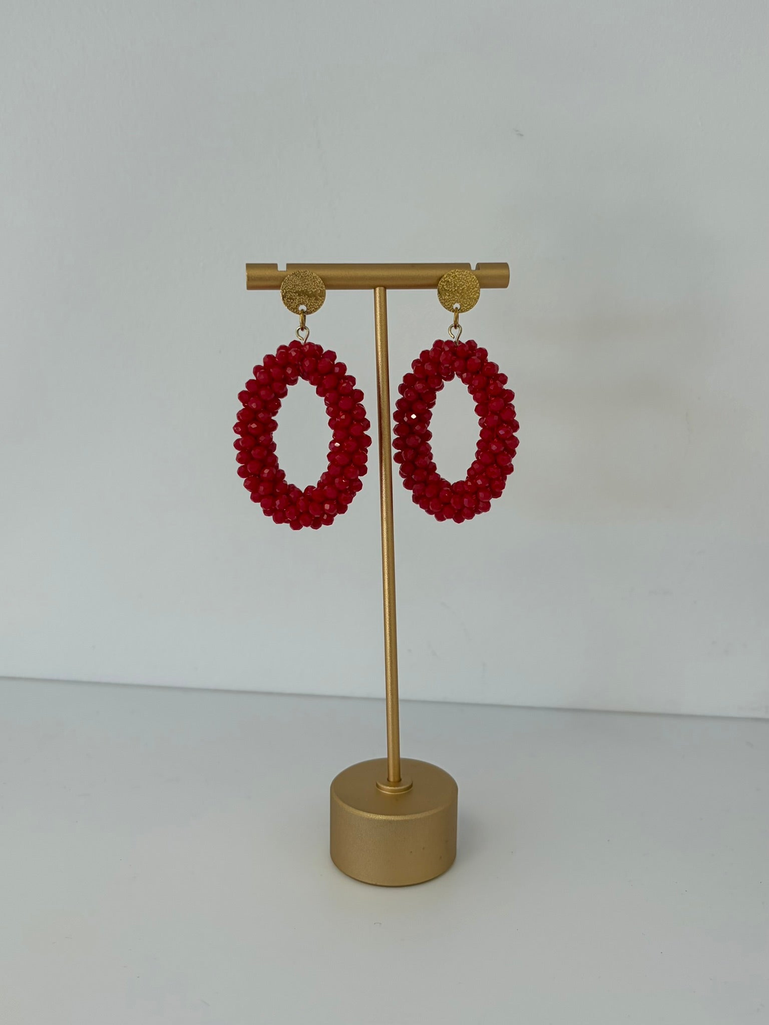 Boucles d'oreilles ANNA Rouge