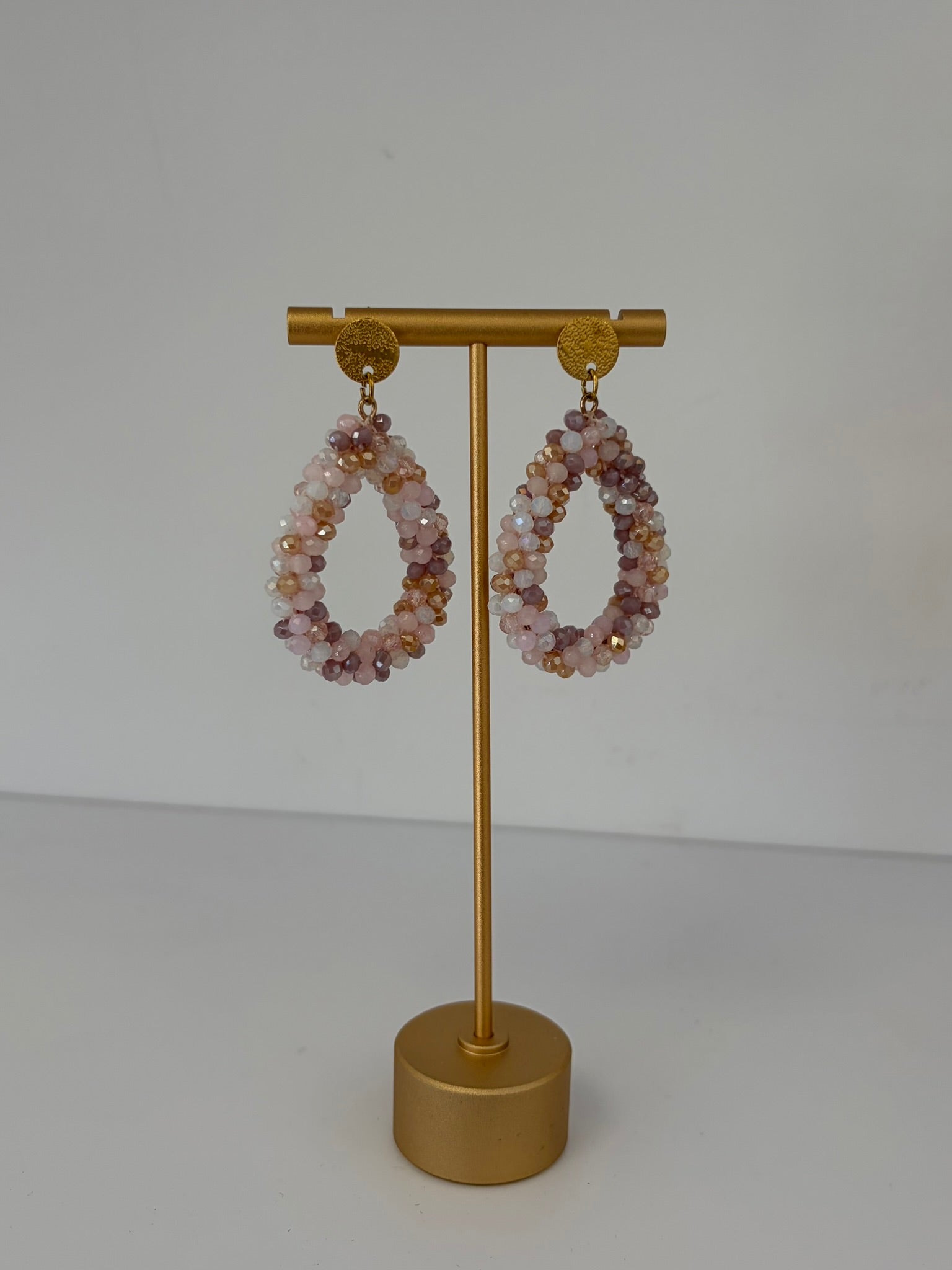 Boucles d'oreilles CHIARA Beige/Rose