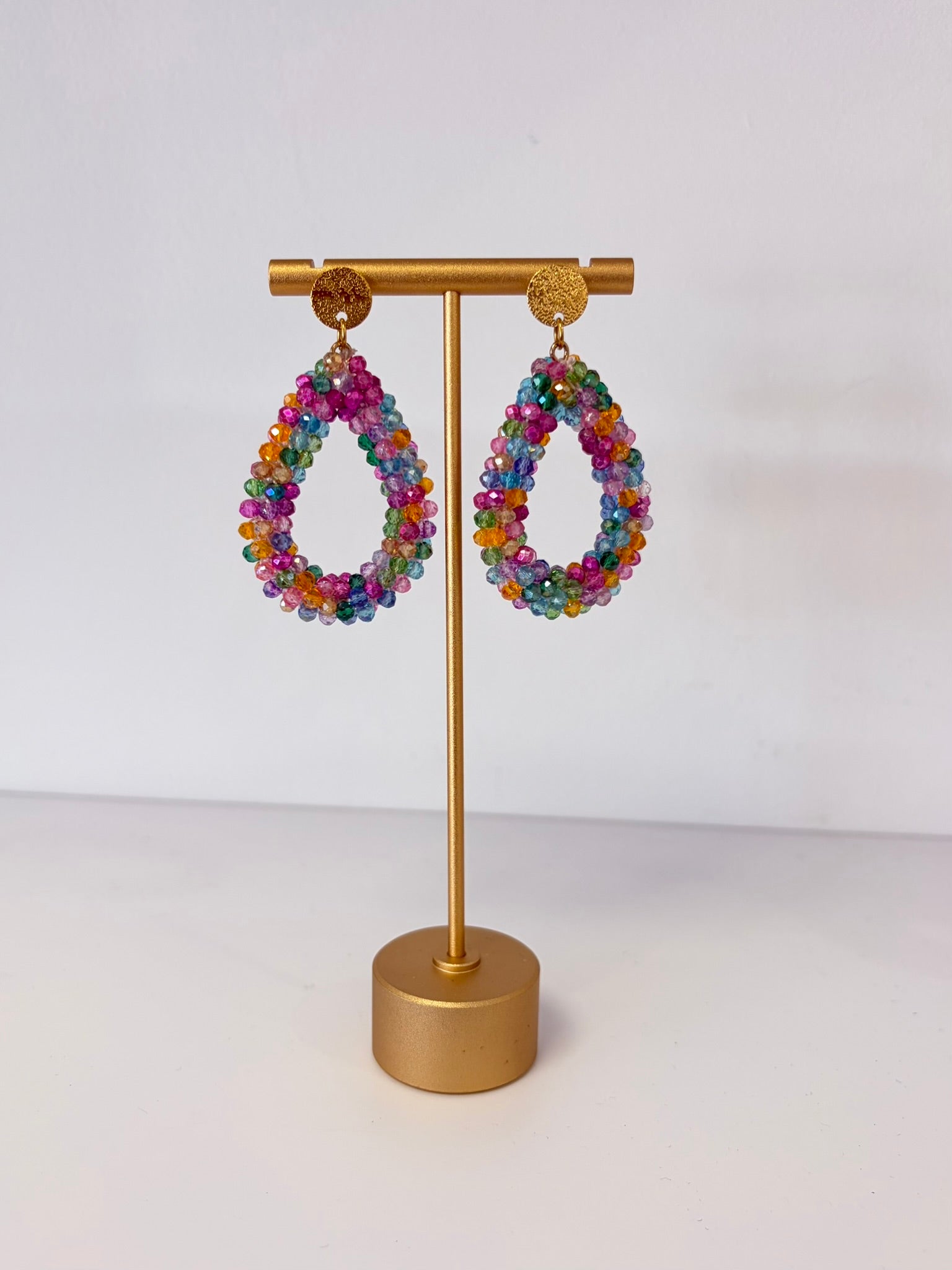 Boucles d'oreilles CHIARA Multicolore Magenta/Rose