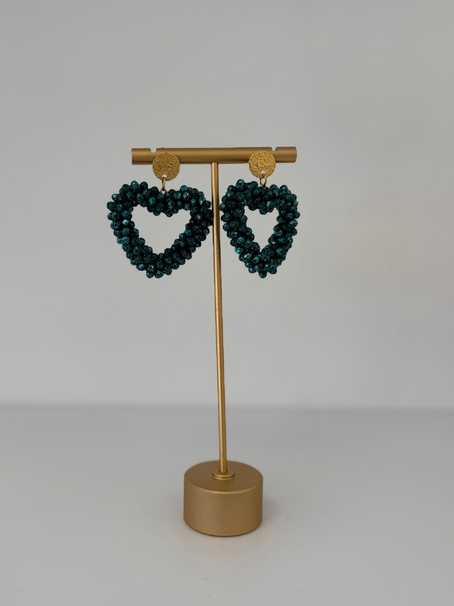 Boucles d'oreilles GIULIA Vert canard