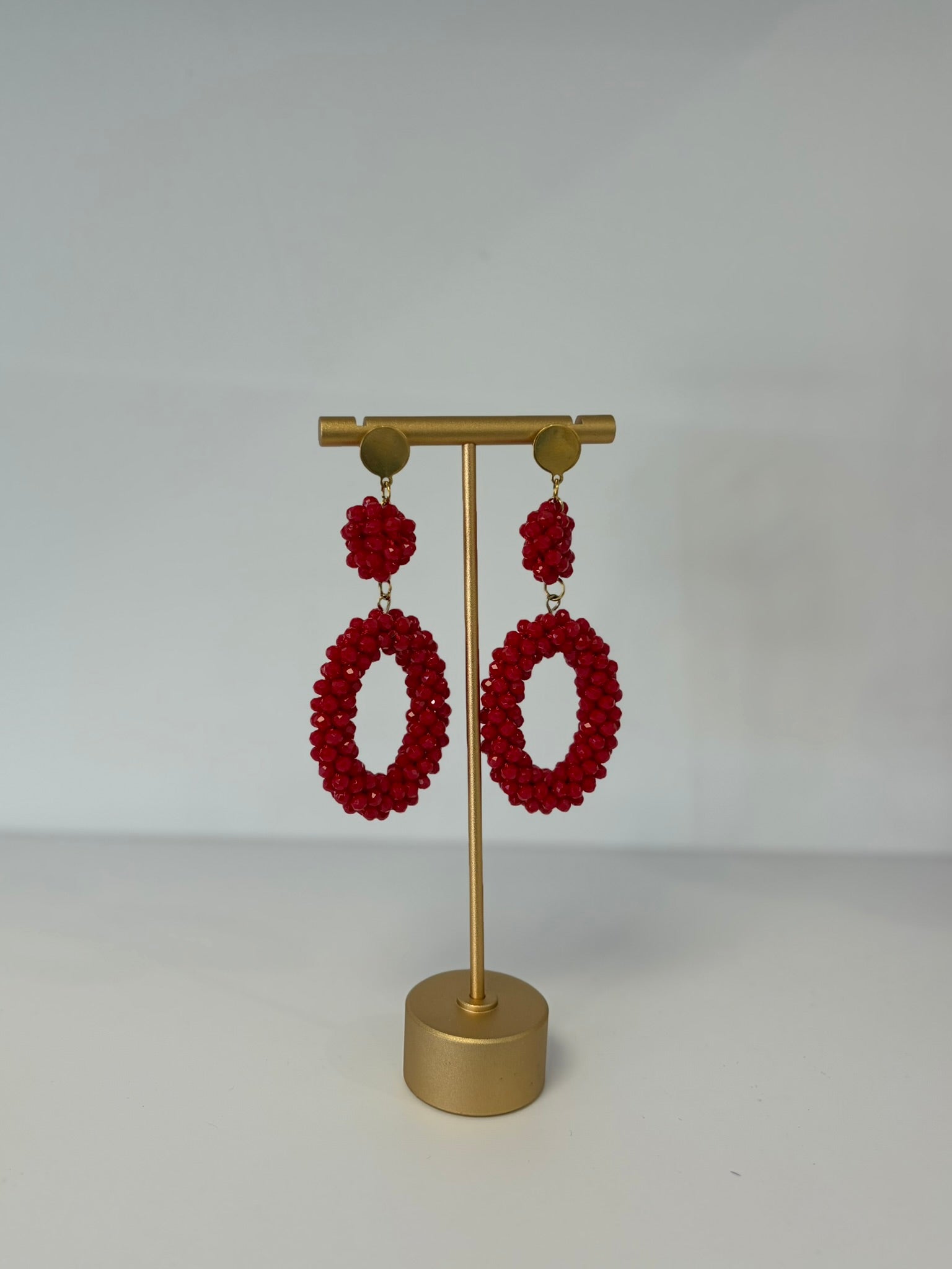 Boucles d'oreilles VALENTINA Rouges
