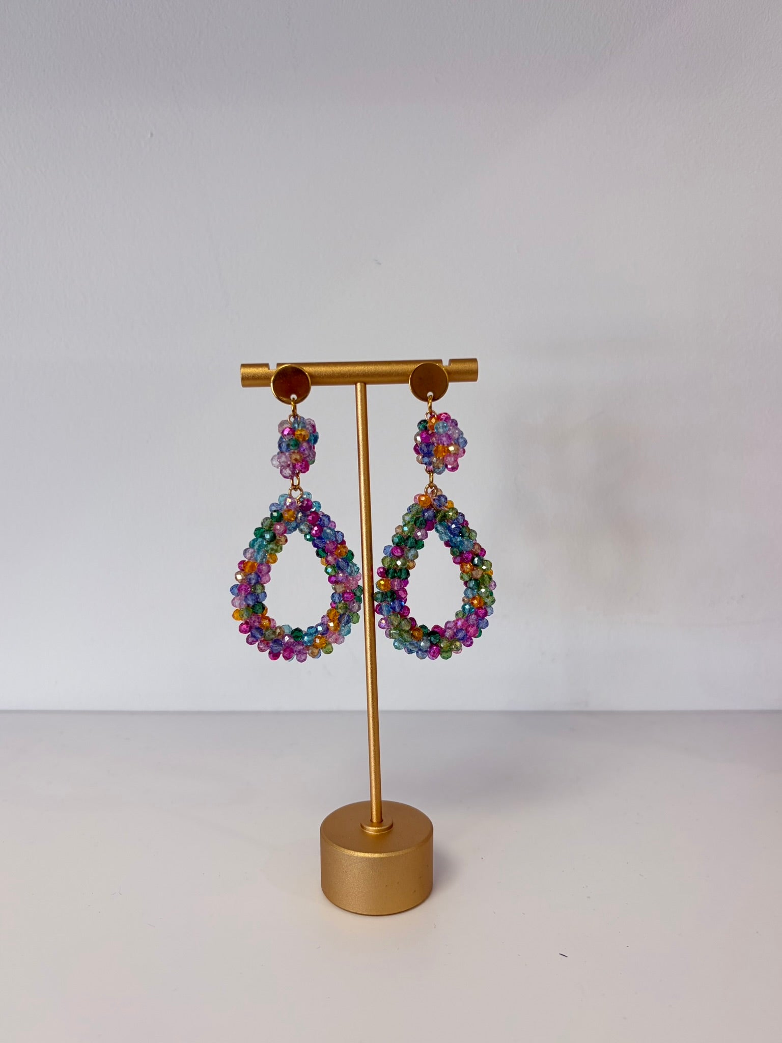 Boucles d'oreilles VALENTINA Multicolores Magenta/Rose