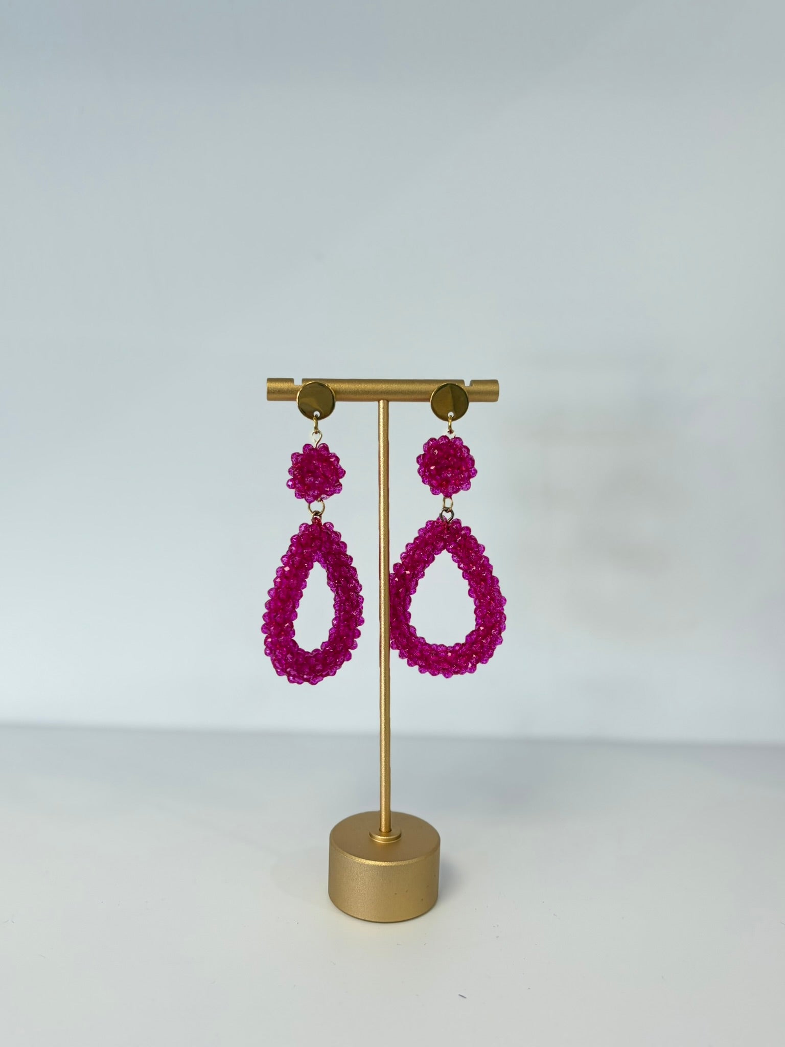 Boucles d'oreilles VALENTINA Fuchsia
