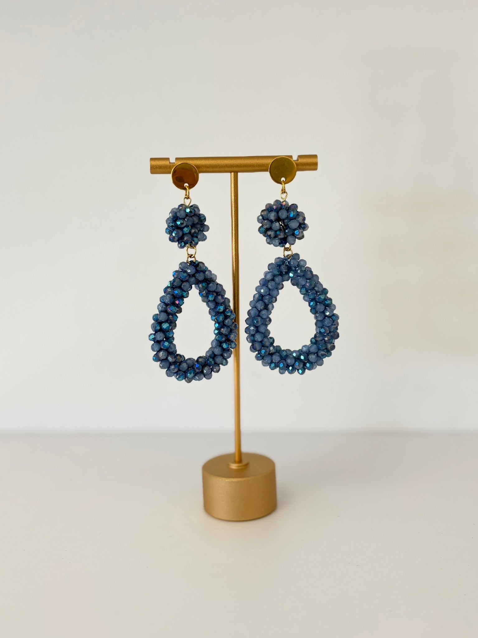 Boucles d'oreilles VALENTINA Bleu Marine